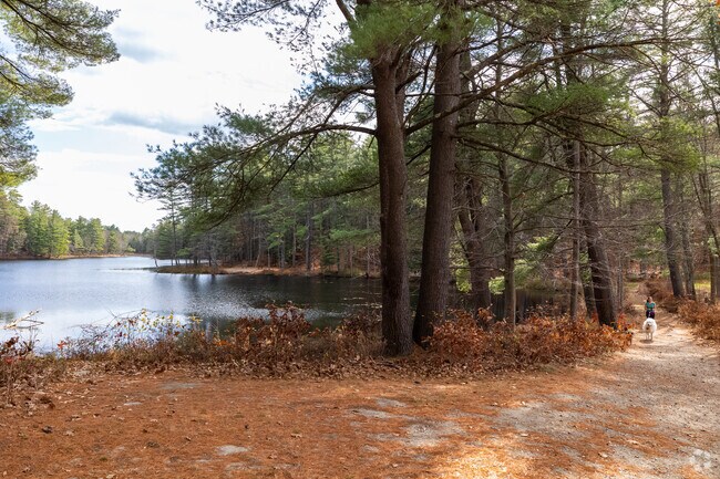 The Hopkinton Greenway at Kimball Lake offers scenic hiking trails through serene woodlands.