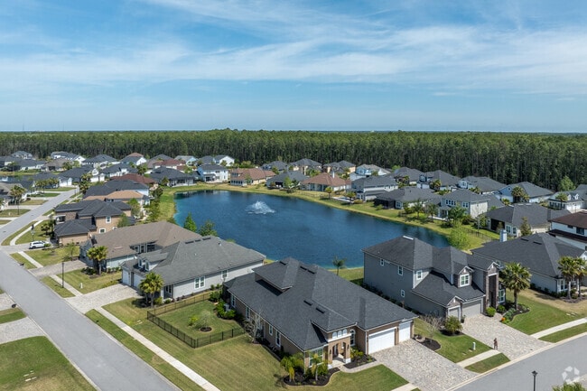 Many homes sit on the water in Cimarróne.