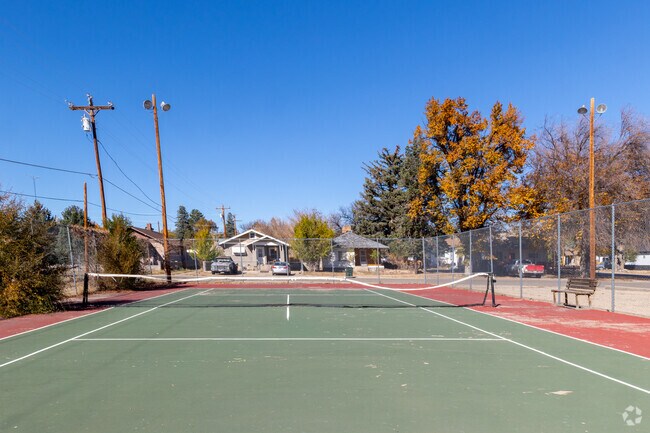 Tennis or pickleball enthusiasts can play the courts at Civic League Park.