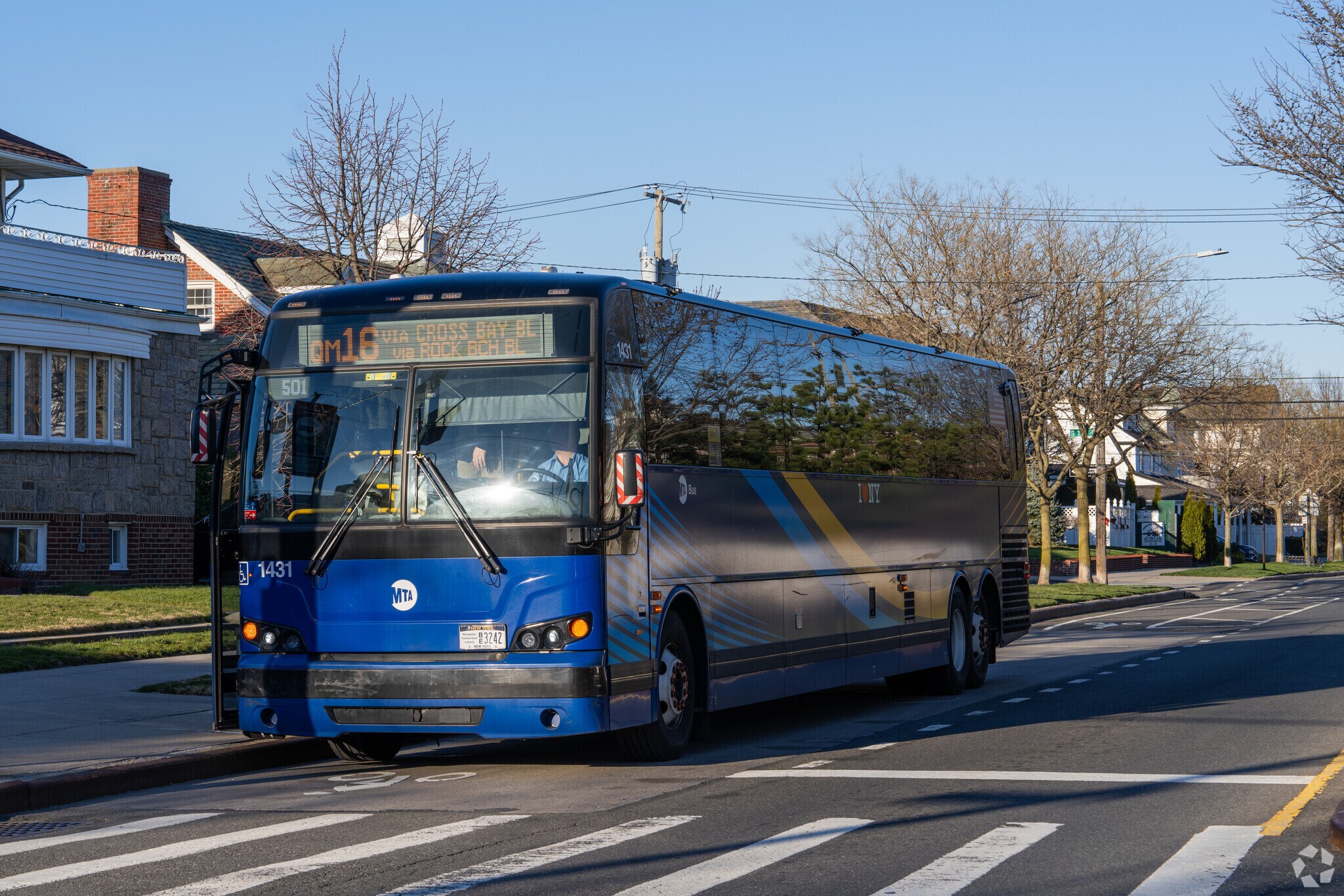 Belle Harbor is serviced by the Qm16 express bus, which goes directly to Midtown.
