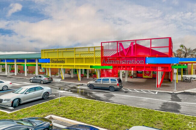 Street view of school_entrance
