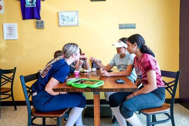 Abner B's Ice Cream is a great place to hang out with friends after a game.