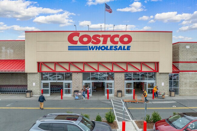 Costco Wholesale is a ten minute drive from Chicopee Center for residents looking to stock up.
