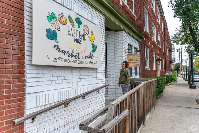 The East End NRZ Market and Café sells fresh produce on Saturday and Sunday in East End.