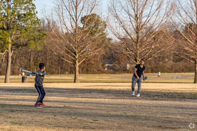 Families enjoy many activities at the Lewis Soccer Complex in the Asbell neighborhood.