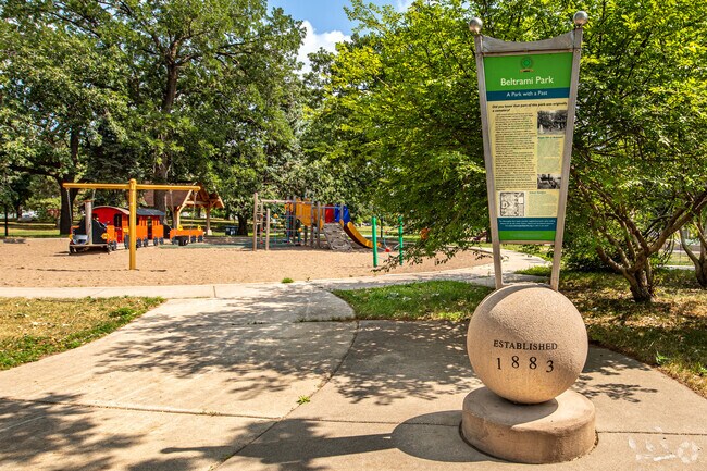Beltrami Park was established in 1883 and was originally a cemetary.