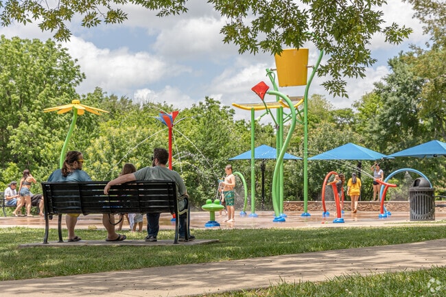 Nothing cools on a hot summer day like the splash pad at Walker Park.