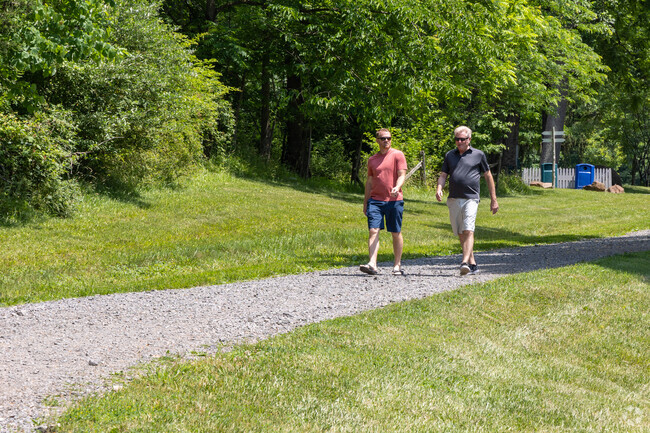 Hopewell Furnace has many trails to take a walk with a friend.