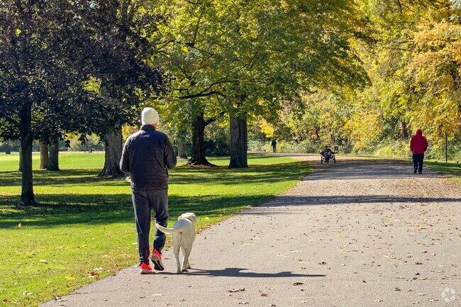 Foster Park has wide paths for those looking to get in some exercise in Fort Wayne.