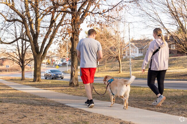 Fairfax residents enjoy outdoor exercise at nearby Metcalfe Park.