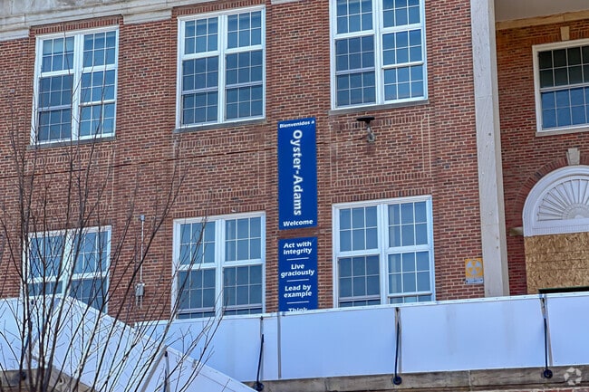 Sign for Oyster-Adams Bilingual School