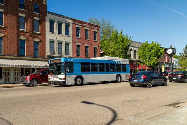 The Ride bus service is available in and around Depot Town.