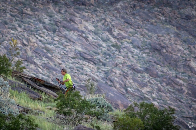 Climb the steep terrain at the South Lykken Trailhead near Midtown Palm Springs.
