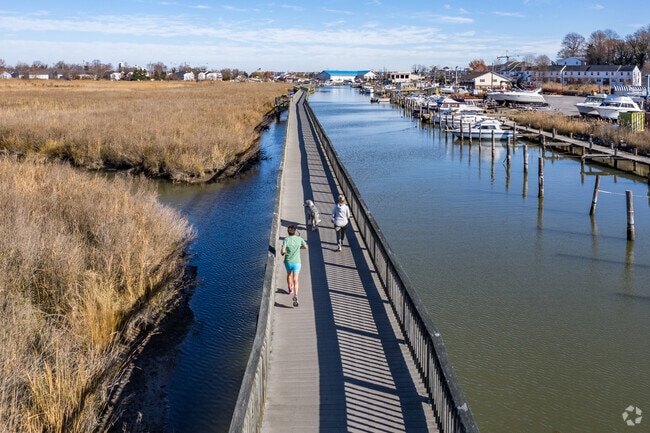Discover Chesapeake Beach's charm on a stroll along the Railway Trail.