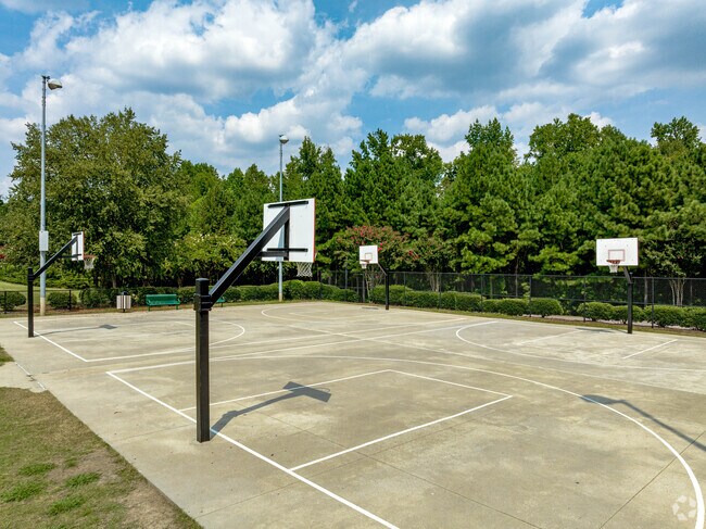 There are basketball courts and soccer fields at Thomas Brooks Park in Weldon Ridge.