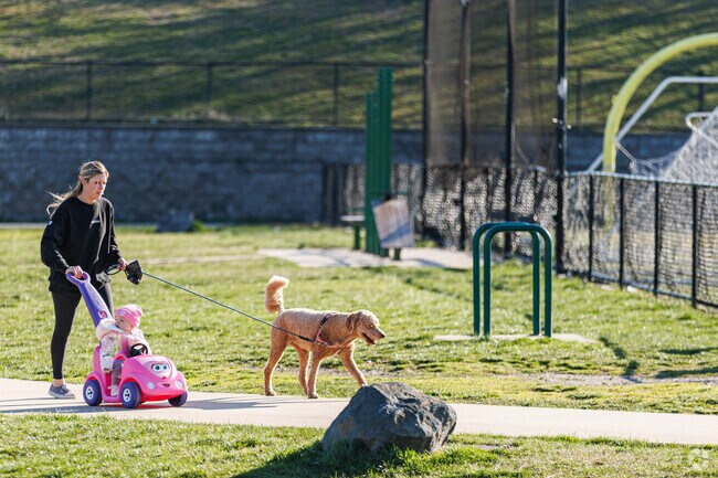 Take a peaceful stroll through Latrobe Park in Locust Point.
