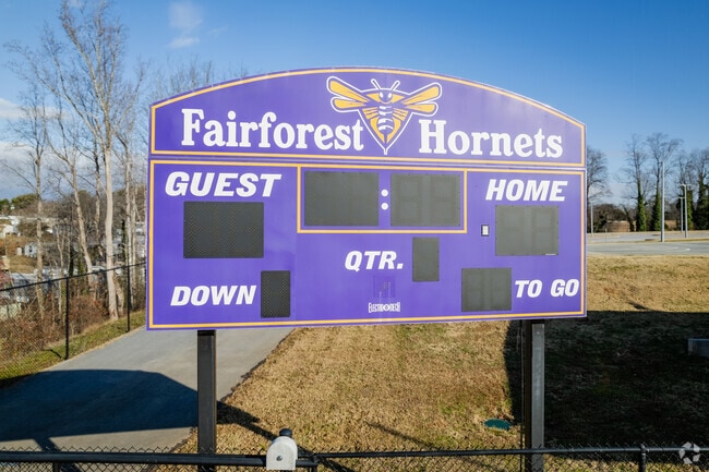 Team scoreboard at Fairforest Middle School