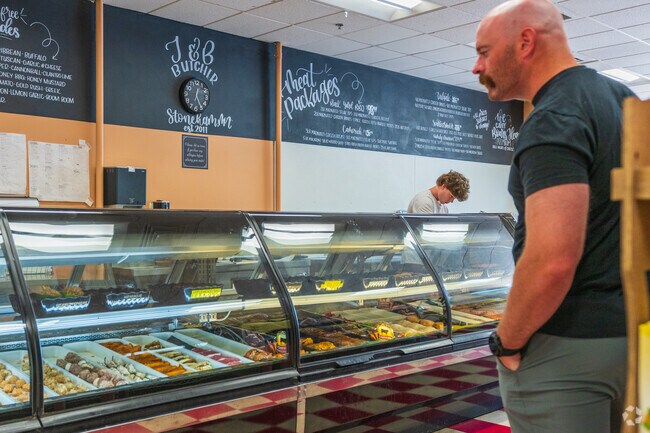 Choose your meats wisely from a big selection of offerings at J&B Butcher near Lindenwood.