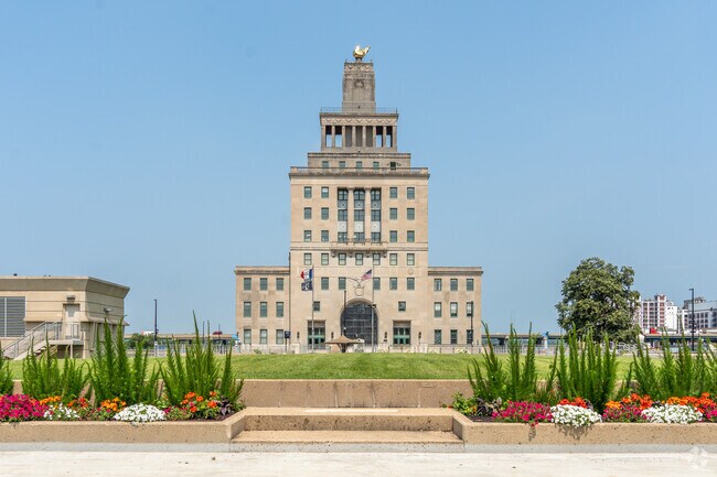 Enjoy the serene surroundings at Plaza Park.