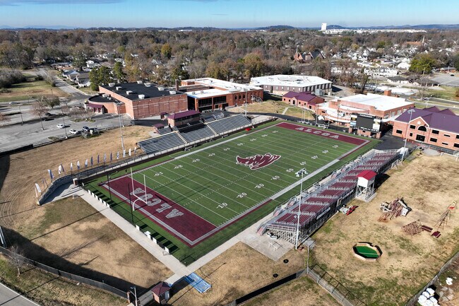 Catch a Friday night football game at Alcoa High School in the Alcoa neighborhood.