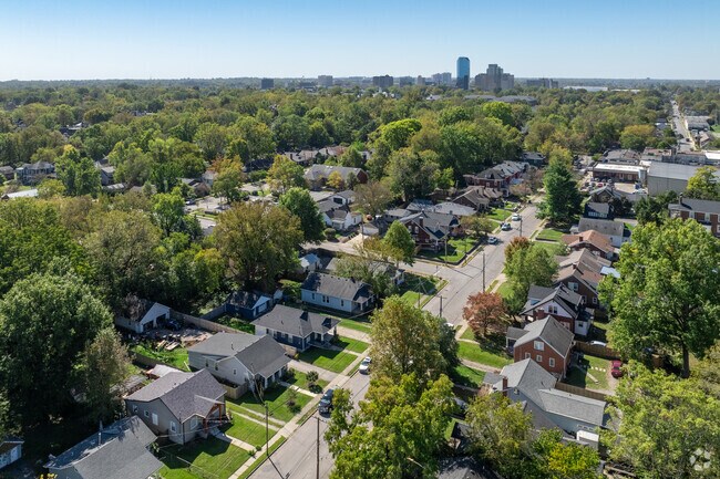 The neighborhood of Northside has a wide variety of older homes and newer properties.