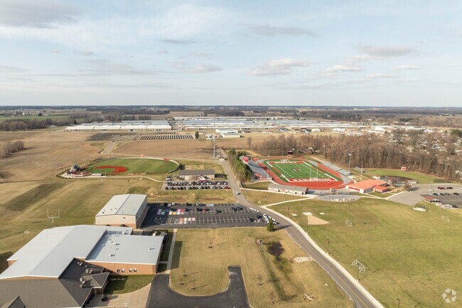 Students from around the area attend Shelby High School in Shelby, Ohio.
