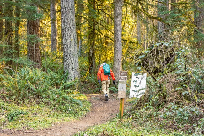 Mirrormont residents enjoy going for a nearby adventure at Tiger Mountain Trailhead.