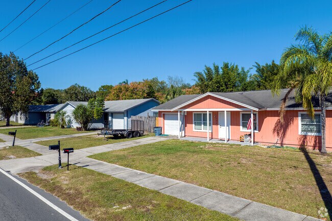 Pastel colors often grace older ranch-style homes in Geneva.