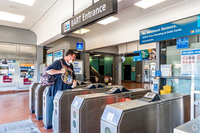 Fremont Bart Station lets residents commute in and out of Downtown Fremont with ease.