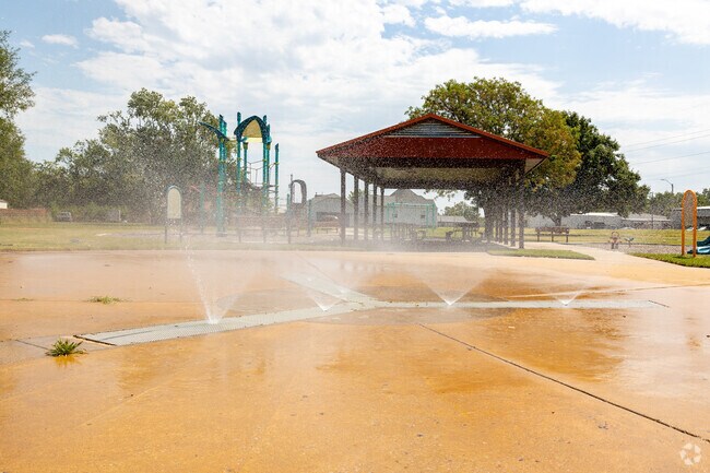 The Splash Pad at Penny Park is a refreshing oasis of fun in the heart of Charles Page.