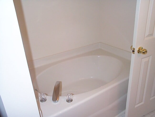 Master bathroom tub Note this pic was taken before the walls were painted