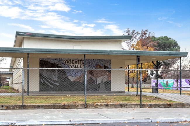 Yosemite Middle School has colorful murals.