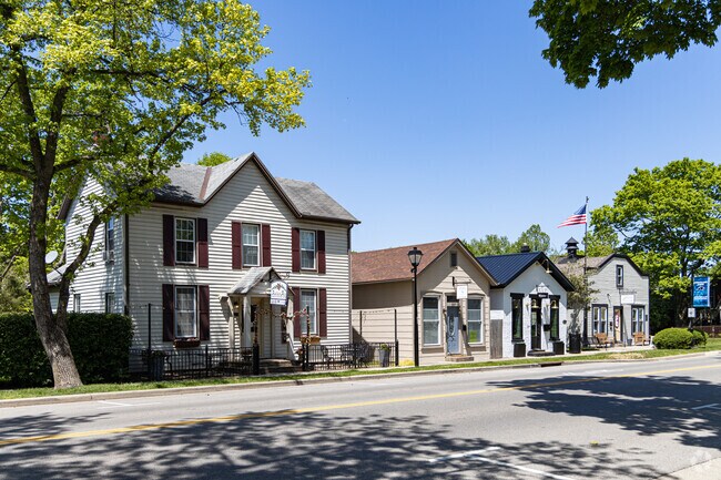Springboro's history is shown through restored architecture in a small businesses downtown.