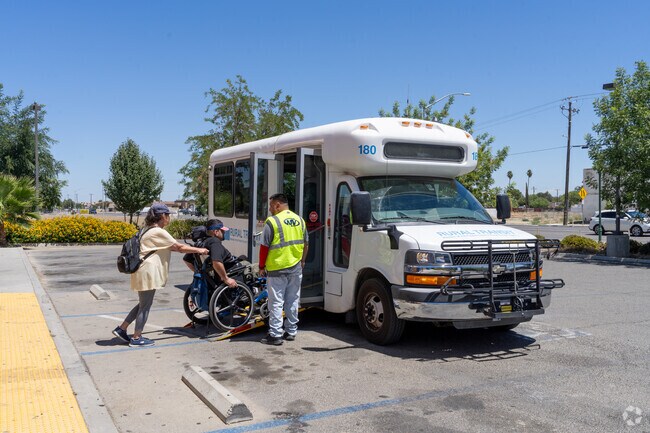 The Fresno County Rural Transit Agency accessible for the needs of many in Huron.