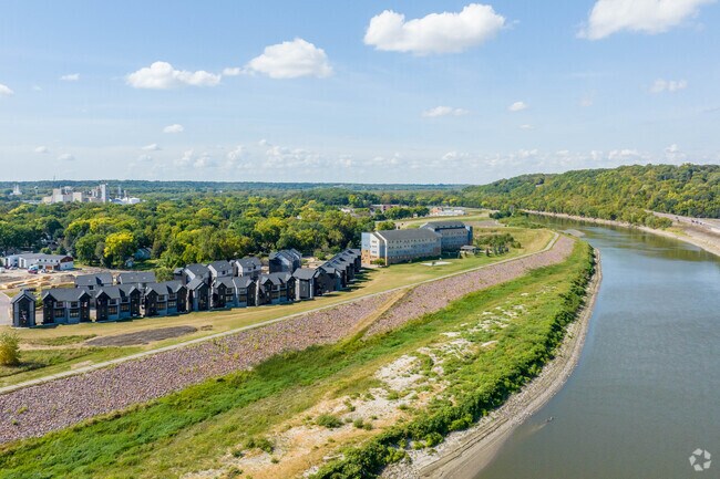 New Developments line the river banks in the Sibley Park neighborhood.