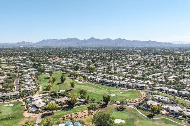 Gainey Ranch residents have a great view of the McDowell Mountains.