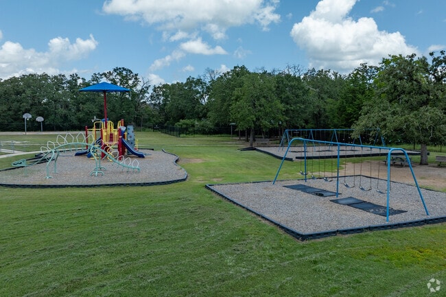 Recess promotes play, socializing, and active breaks for Sam Houston Elementary students.