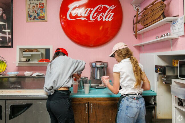 After dinner in Stubbs-Stewart, head to Holly Hop Ice Cream Shoppe for dessert.