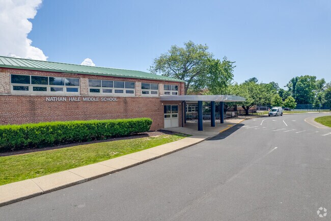 Nathan Hale Middle School is in close proximity to Downtown Norwalk.