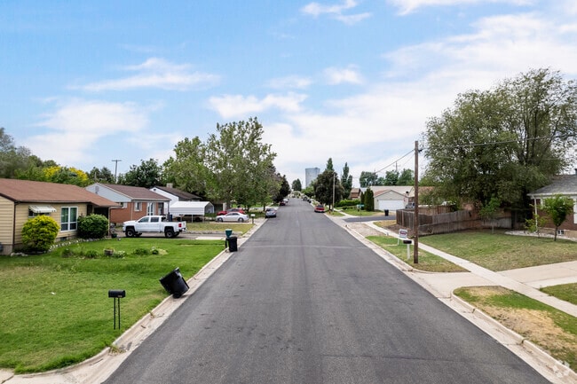 A quiet street in Washington Terrace is a great place to raise a family.