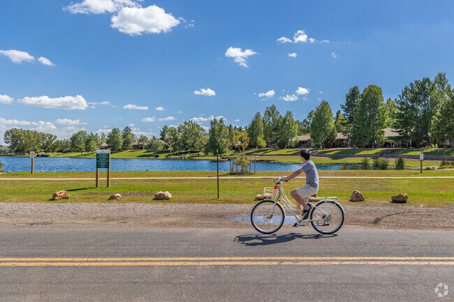 Bicyclists can use the bike lines to get safely around Walnut Meadows.