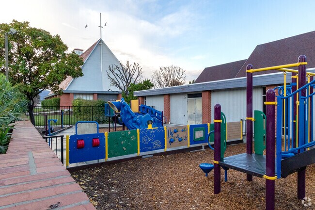 Your kids will never want to leave the playground at Mandarin Academy in Cupertino.