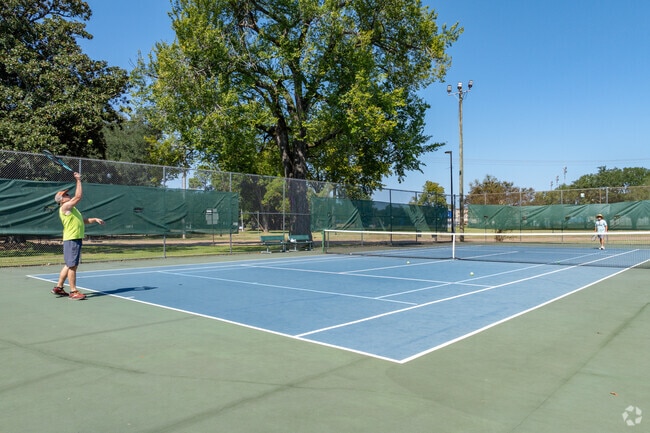 Cherokee Village residents can hit the courts hard at the Alexandria Tennis Complex.