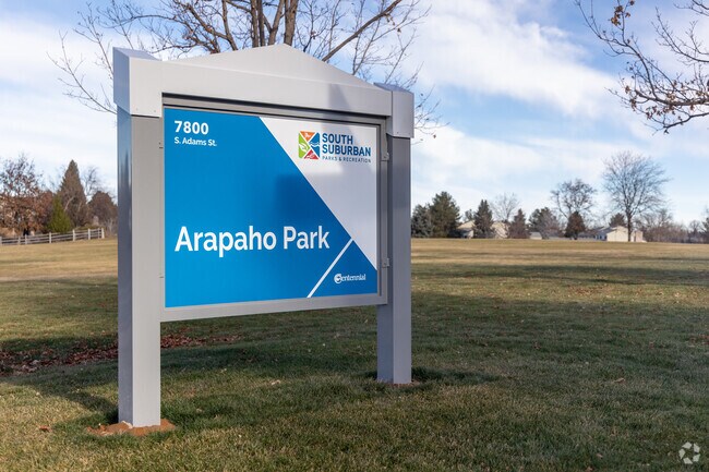 The Highlands 460's Arapaho Park is a large park featuring open space, a playground and trails.