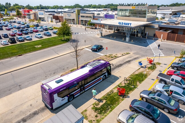 DART offers many bus stops at the neighborhood, including at Merle Hay Mall.