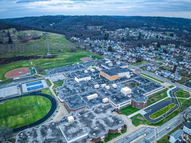 Rochester Area High School is located in a complex with the middle and elementary school.