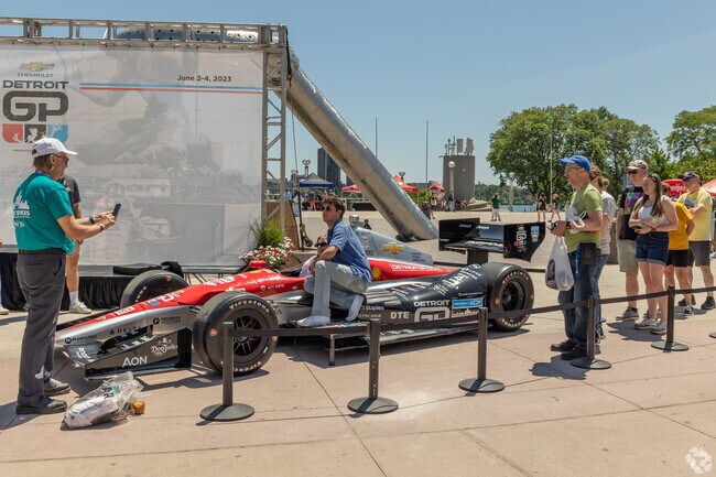 Take a photo in a real Indy Car at the Detroit Grand Prix.