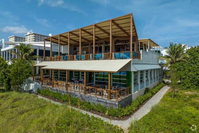 Pompano Beach restaurant with beautiful ocean front terrace.