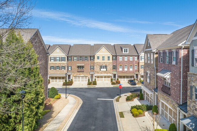 You'll find communities of townhouses throughout Sandy Springs.