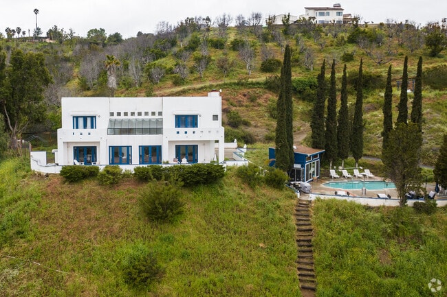 Contemporary Styled Home with Guest House on the Hill with Stunning views in Bonsall.